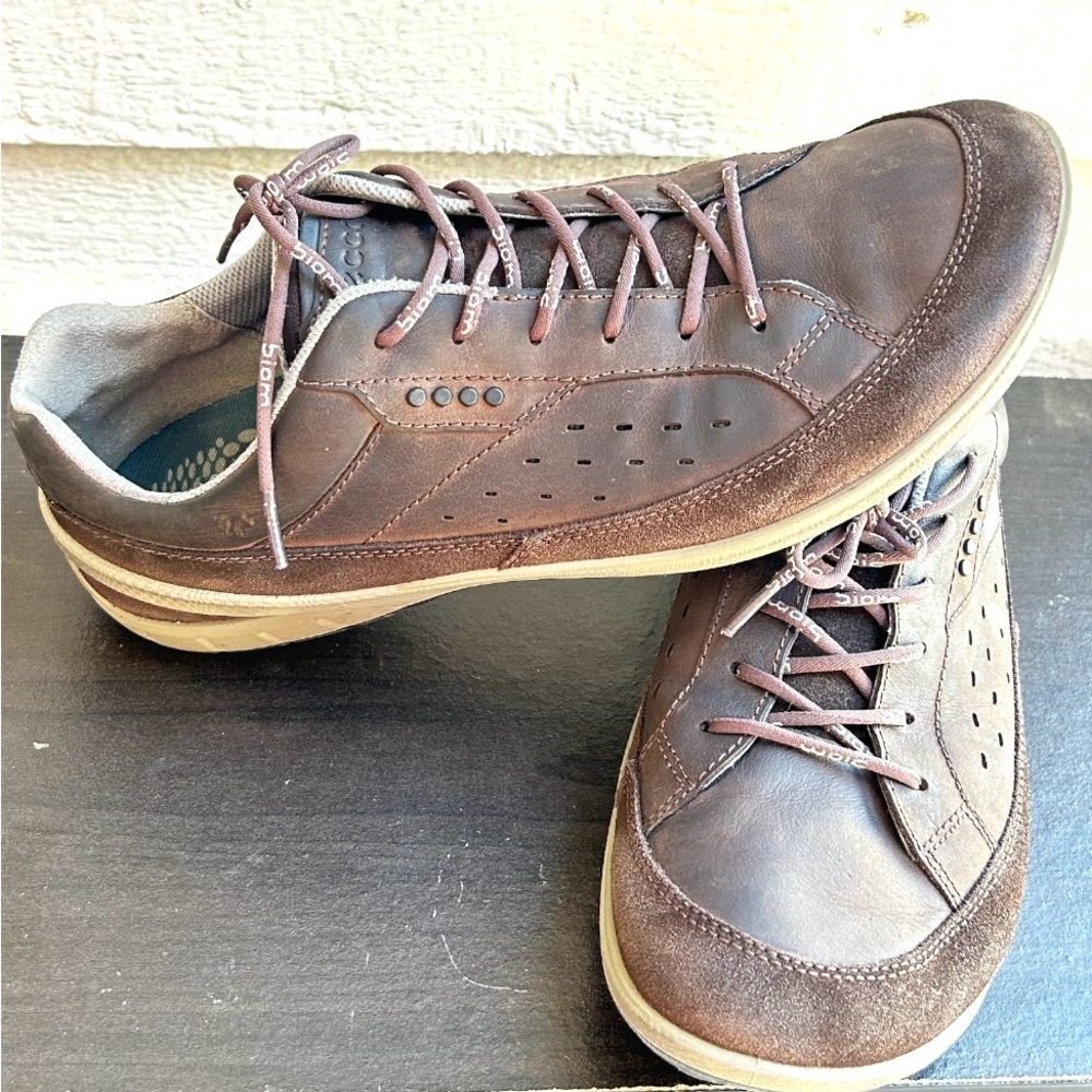 Ecco Men's Brown Leather Shoes View 4